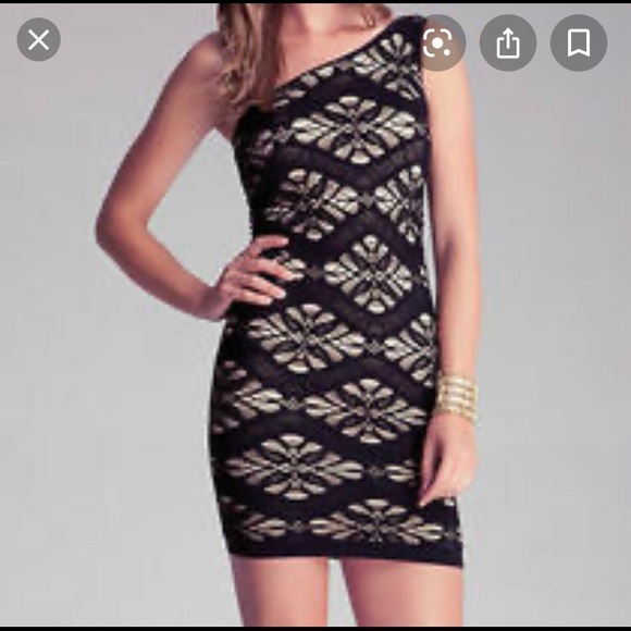 Bebe one shoulder bodycon - Picture 3 of 3